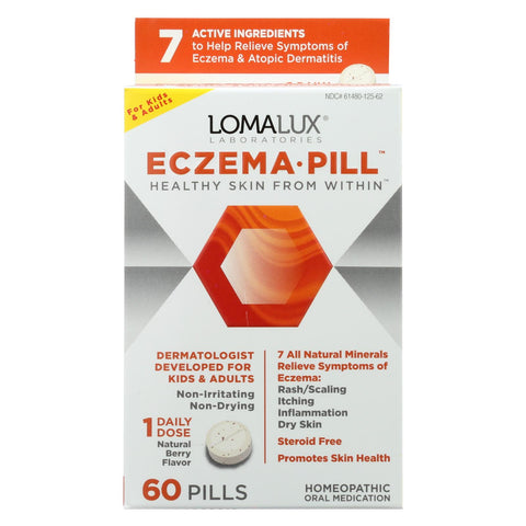 Loma Lux Laboratories Acne Eczema - Chewable - Quick Dissolving - 60 Count