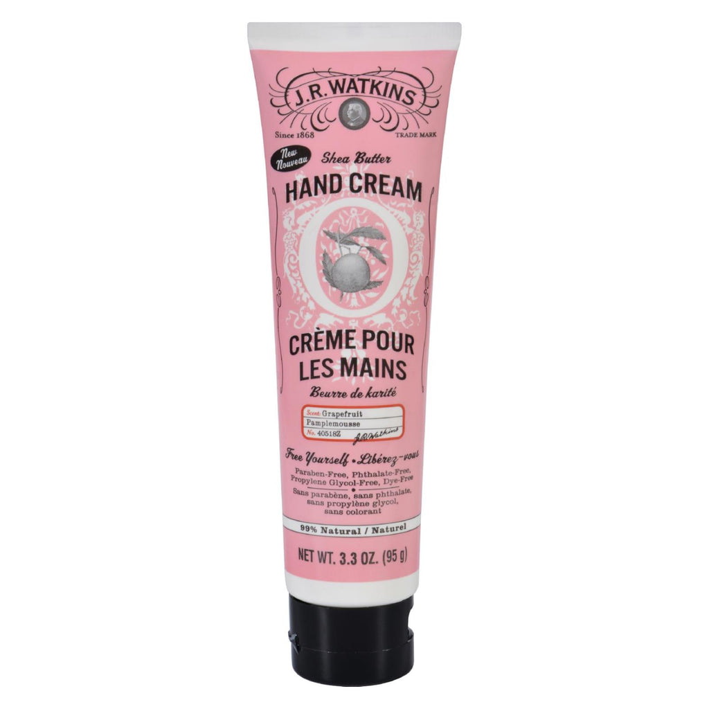 J.r. Watkins Hand Cream - Grapefruit - 3.3 Oz