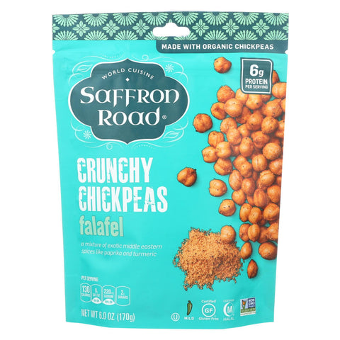 Saffron Road Crunchy Chickpeas - Falafel - Case Of 12 - 6 Oz.