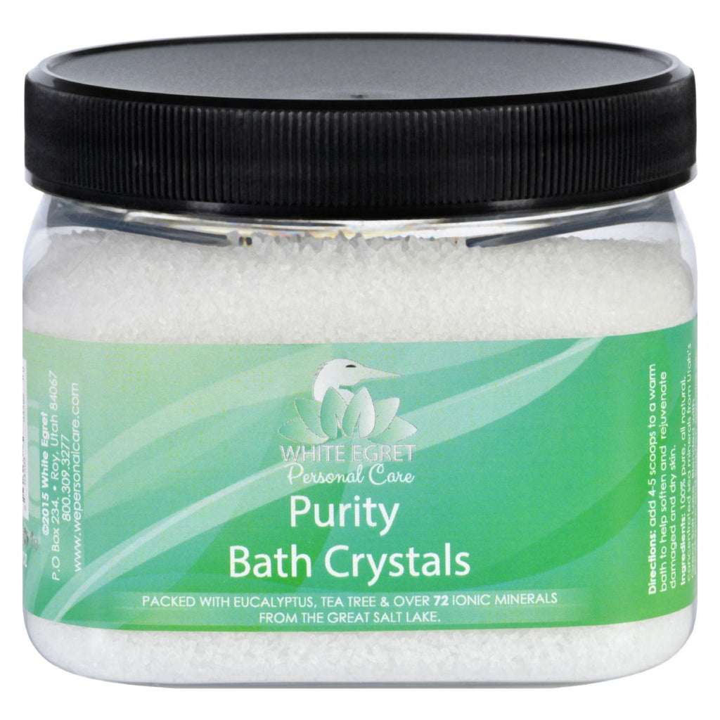 White Egret Bath Crystals - Purity - 16 Oz