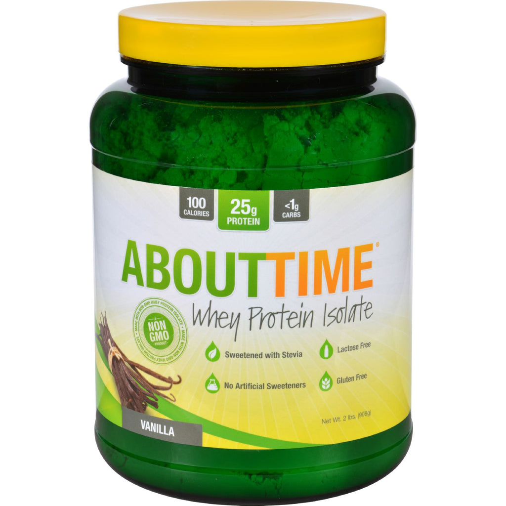 About Time - Whey Protein Isolate - Vanilla - 2 Lb.