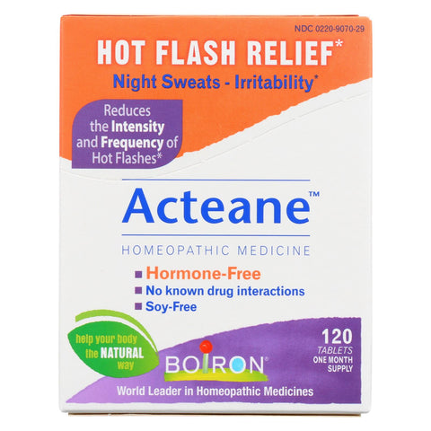 Boiron - Acteane Hot Flash Relief Tablets - 120 Tablets