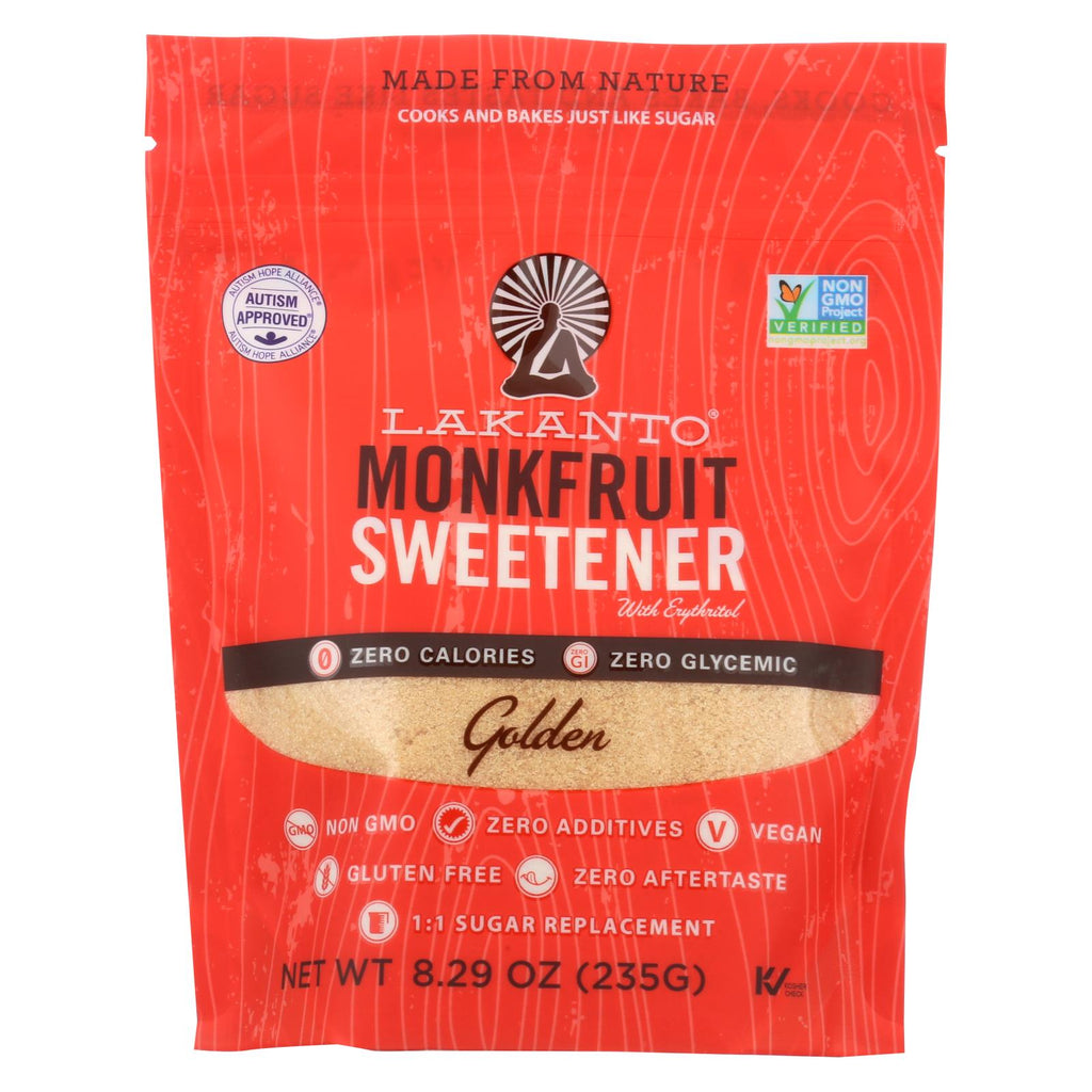 Lakanto - Monkfruit Sweetener - Golden - Case Of 8 - 8.29 Oz.