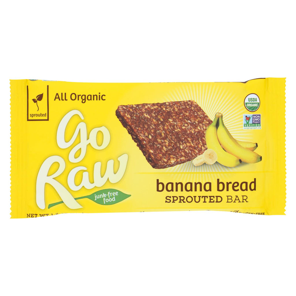 Go Raw - Organic Sprouted Bar - Banana Bread - Case Of 30 - 1.2 Oz.