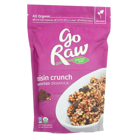 Go Raw - Organic Sprouted Granola - Raisin Crunch - Case Of 6 - 16 Oz.