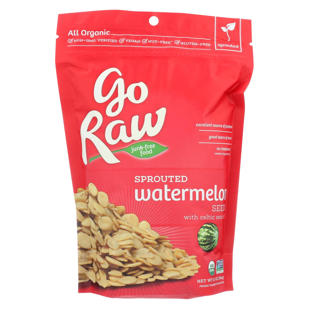 Go Raw - Organic Sprouted Seeds - Watermelon - Case Of 8 - 10 Oz.