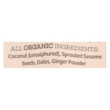 Go Raw - Organic Sprouted Cookies - Ginger Snap - Case Of 12 - 3 Oz.