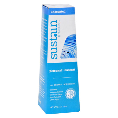 Sustain Personal Lubricant - Unscented - 2.5 Oz