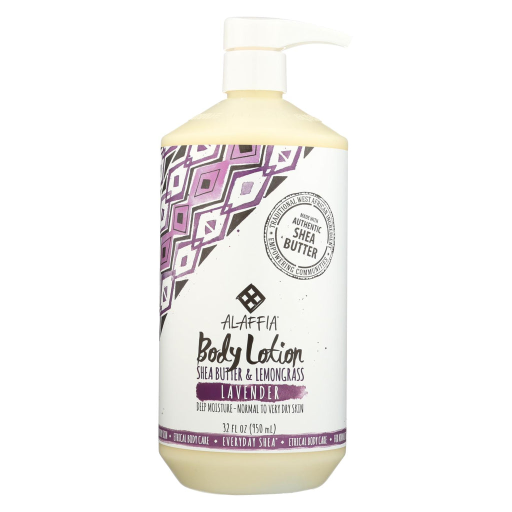 Alaffia - Everyday Lotion - Lavender - 32 Oz.