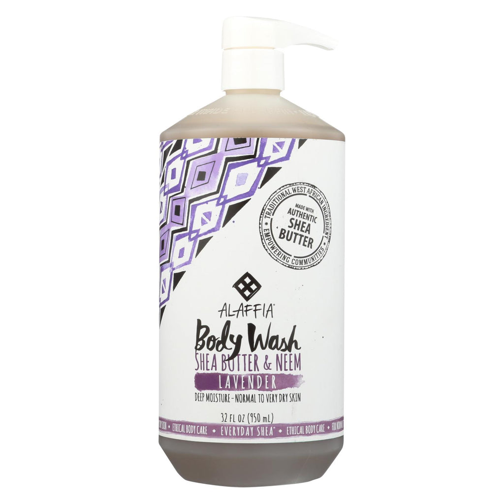 Alaffia - Everyday Body Wash - Shea Lavender - 32 Oz.