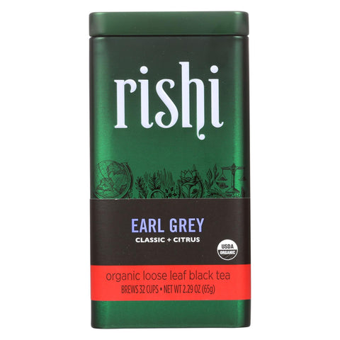 Rishi - Organic Tea - Earl Gray - Case Of 6 - 2.29 Oz.