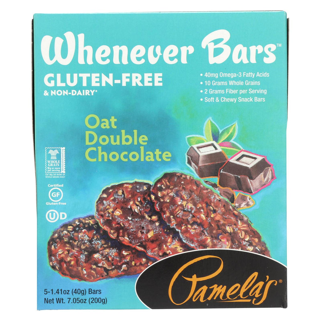 Pamela's Products - Whenever Bars Double Chocolate - Oat - Case Of 6 - 7.05 Oz.