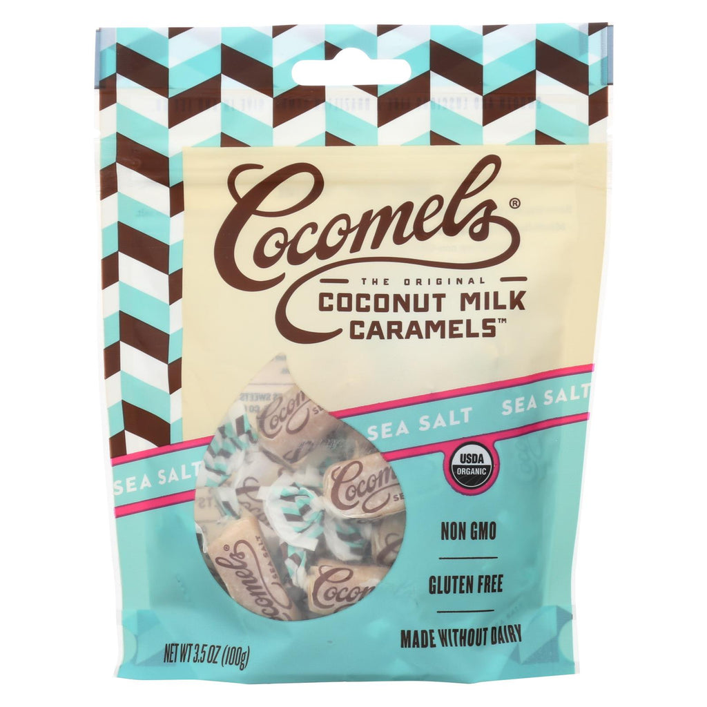 Cocomel - Organic Coconut Milk Caramels - Sea Salt - Case Of 6 - 3.5 Oz.