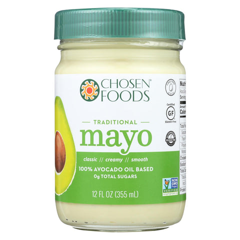 Chosen Foods Avocado Oil - Mayo - Case Of 6 - 12 Oz.