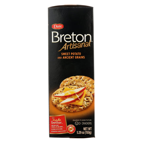 Breton-dare - Artisanal Grain Crackers - Sweet Potato - Case Of 6 - 5.29 Oz.