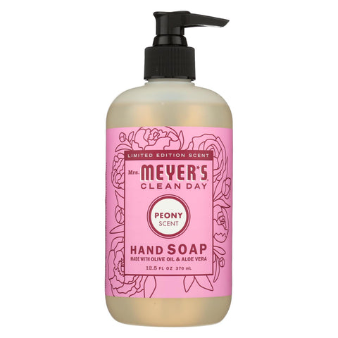 Mrs. Meyer's Clean Day - Liquid Hand Soap - Peony - Case Of 6 - 12.5 Fl Oz.