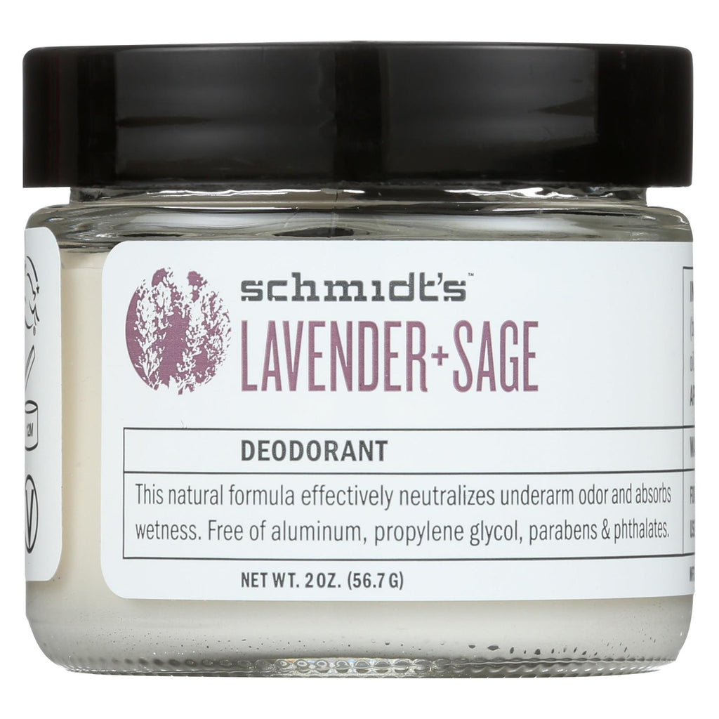 Schmidt's Natural Deodorant Jar - Lavender Sage - 2 Oz.