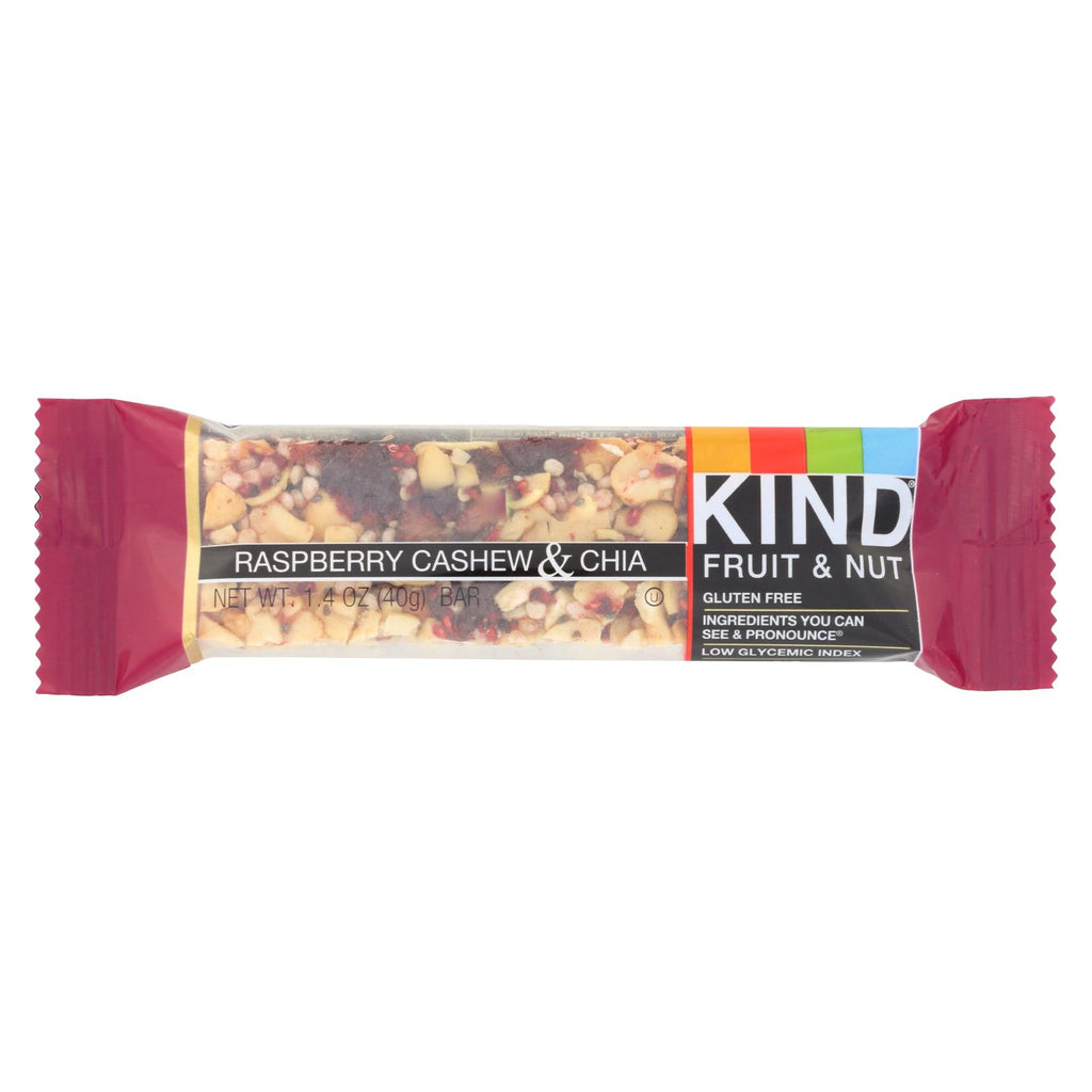 Kind Fruit And Nut Bar - Raspberry Cashew And Chia - Case Of 12 - 1.4 Oz.