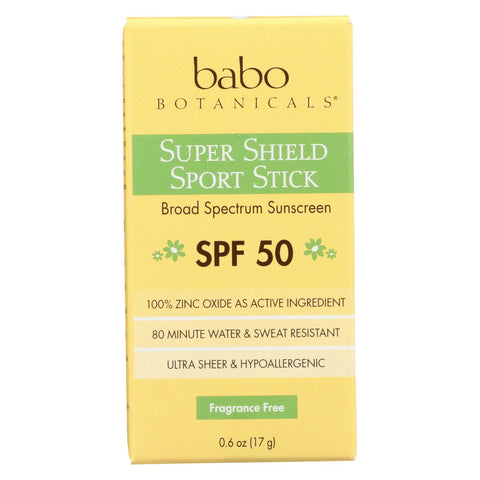 Babo Botanicals - Sunscreen - Fragrance Free - Case Of 1 - .6 Fl Oz.