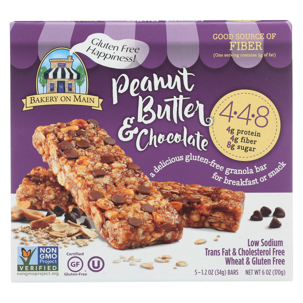 Bakery On Main Peanut Butter And Chocolate Granola Bars - Case Of 6 - 1.2 Oz.