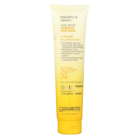 Giovanni Hair Care Products Hair Mask - Pineapple And Ginger - Case Of 1 - 5.1 Fl Oz.