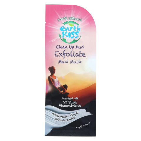 Earth Kiss Clean Up Mud Exfoliate Mud Mask - Case Of 12 - 0.59 Oz.