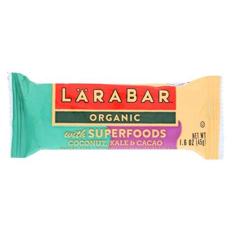 Larabar Organic With Super Foods - Coconut And Kale And Cacao - Case Of 15 - 1.6 Oz.