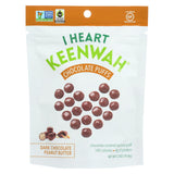 I Heart Keenwah Chocolate Puffs - Dark Chocolate Peanut Butter - Case Of 6 - 2.5 Oz.