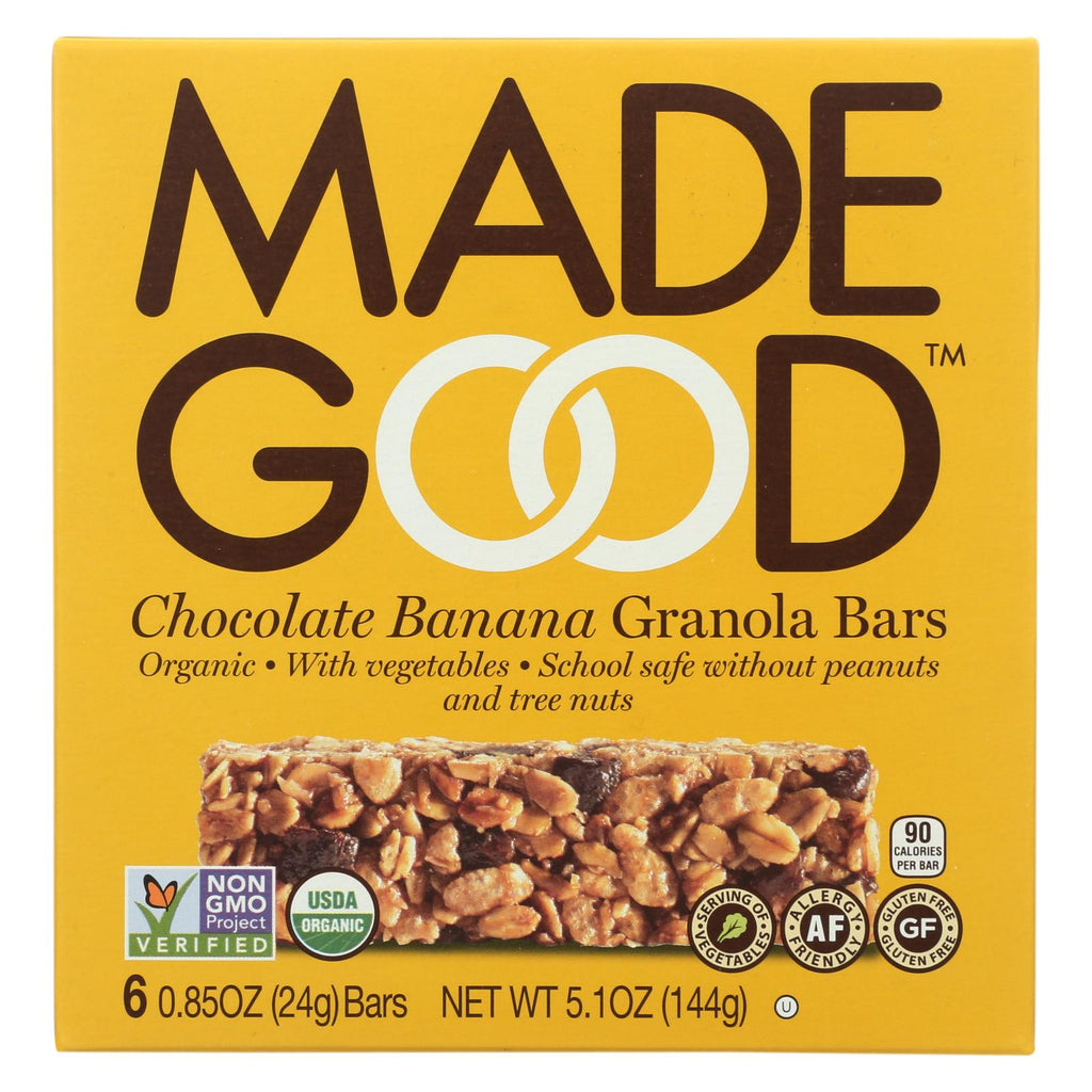 Made Good Granola Bar - Chocolate Banana - Case Of 6 - 5 Oz.