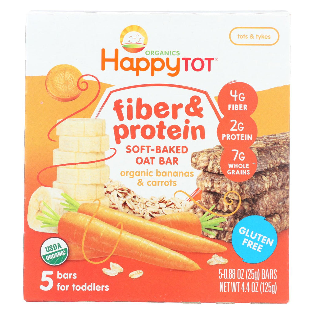 Happy Tot Happy Tot Fiber And Protein - Apple, Peach, Pumpkin And Cinnamon - Case Of 6 - 0.88 Oz.