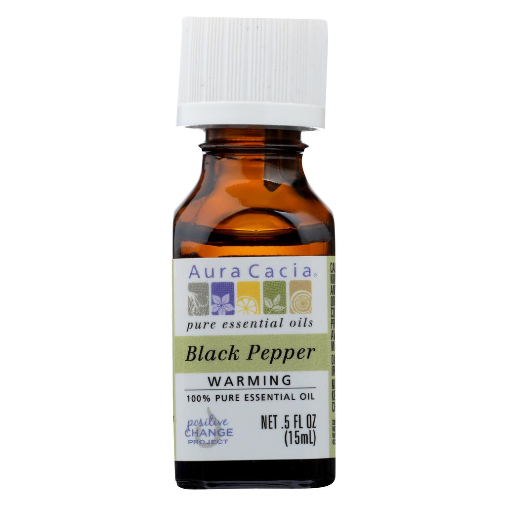 Aura Cacia - Essential Oil - Black Pepper - 0.5 Fl Oz.