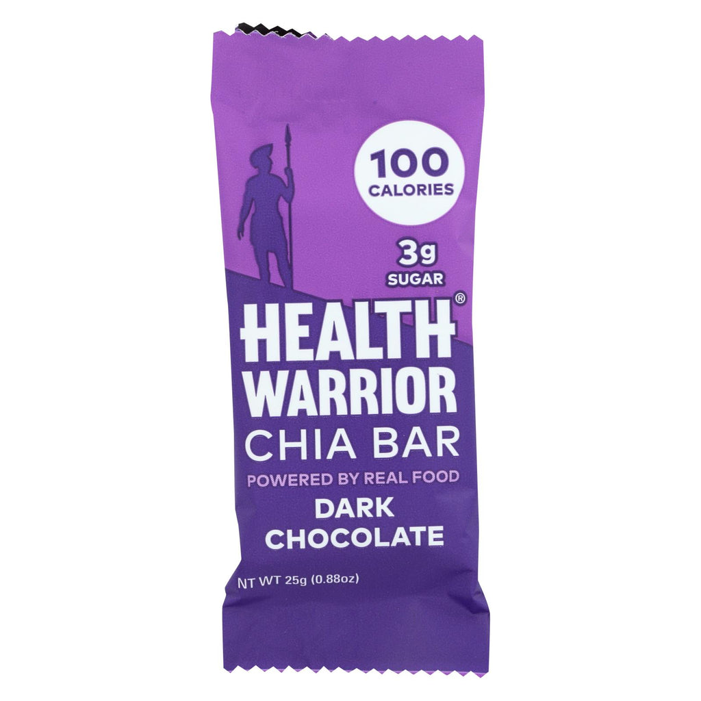 Health Warrior Chia Bar - Dark Chocolate - Case Of 15 - 0.88 Oz.