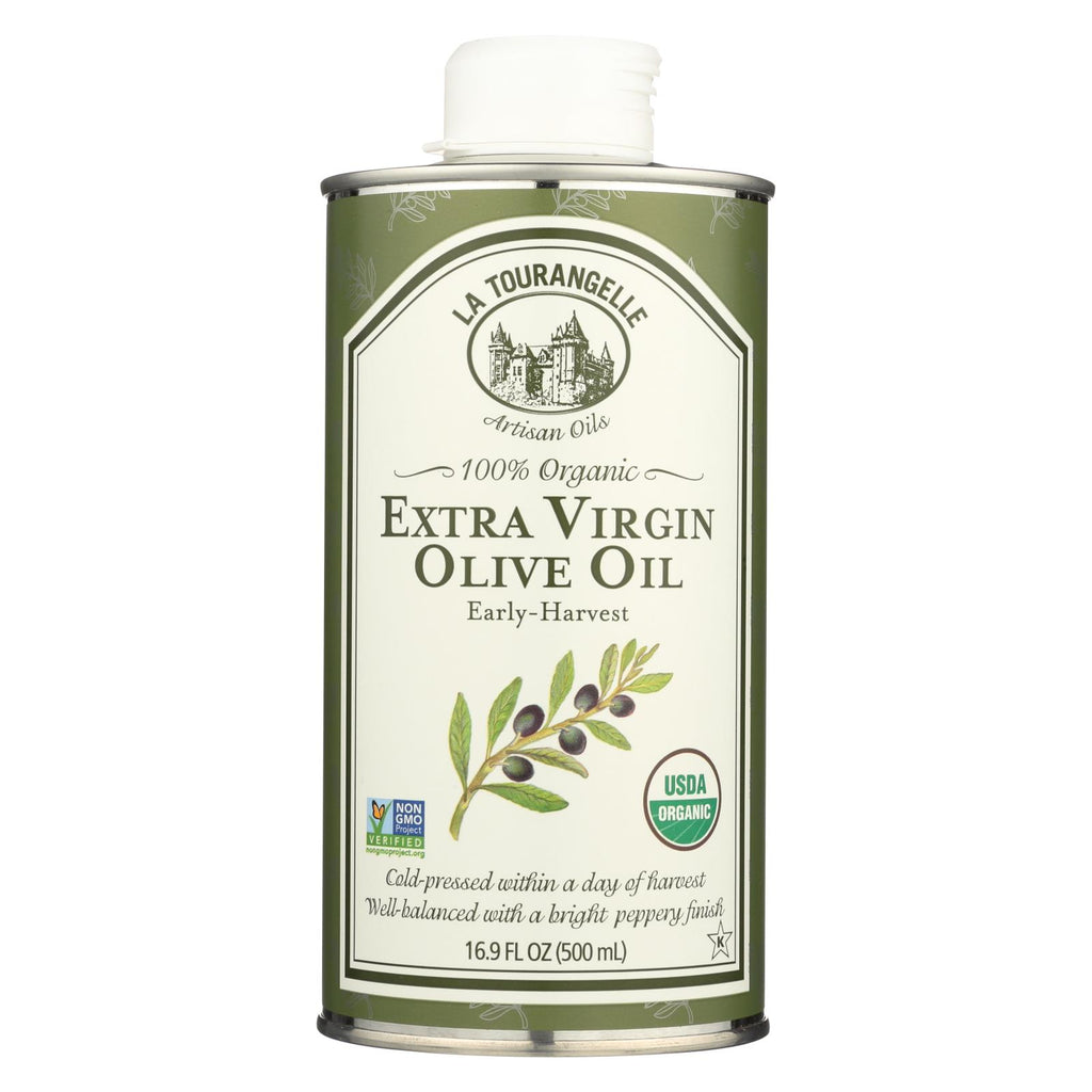 La Tourangelle Organic Extra Virgin Olive Oil - Case Of 6 - 16.9 Fl Oz.