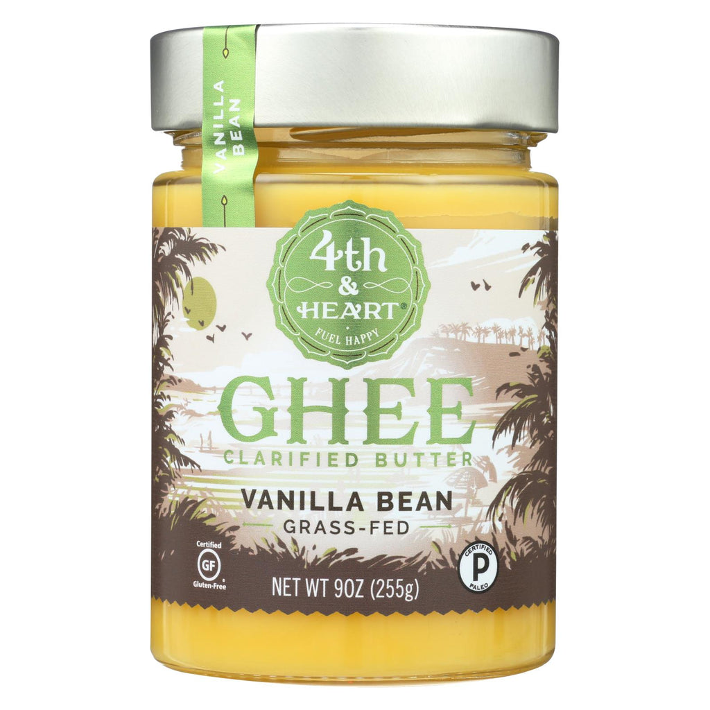 4th And Heart - Ghee Butter - Madagascar Vanilla Bean - Case Of 6 - 9 Oz.