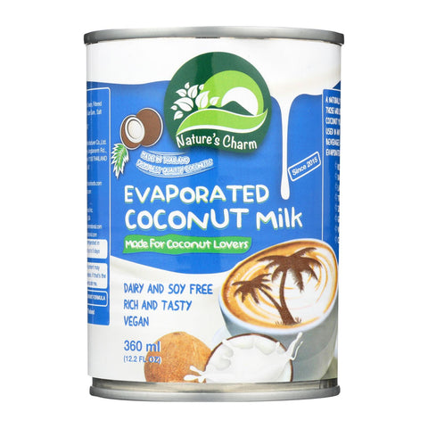 Nature's Charm Evaporated Coconut Milk - Case Of 6 - 12.2 Oz.