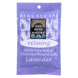 One With Nature Relaxing Lavender Dead Sea Mineral - Salt Bath - Case Of 6 - 2.5 Oz.