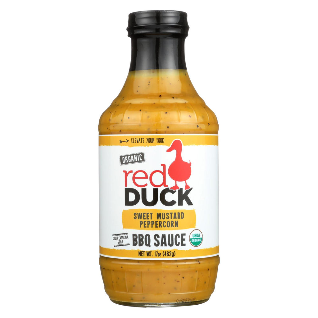 Red Duck Bbq Sauce - Sweet Mustard Peppercorn - Case Of 6 - 17 Oz.