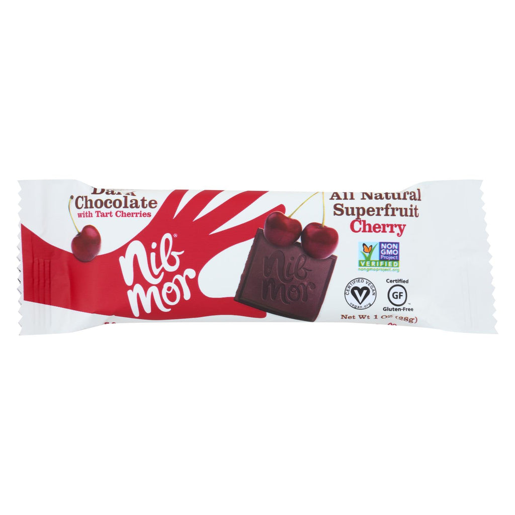 Nibmor Dark Chocolate - Cherry - Case Of 12 - 1 Oz.