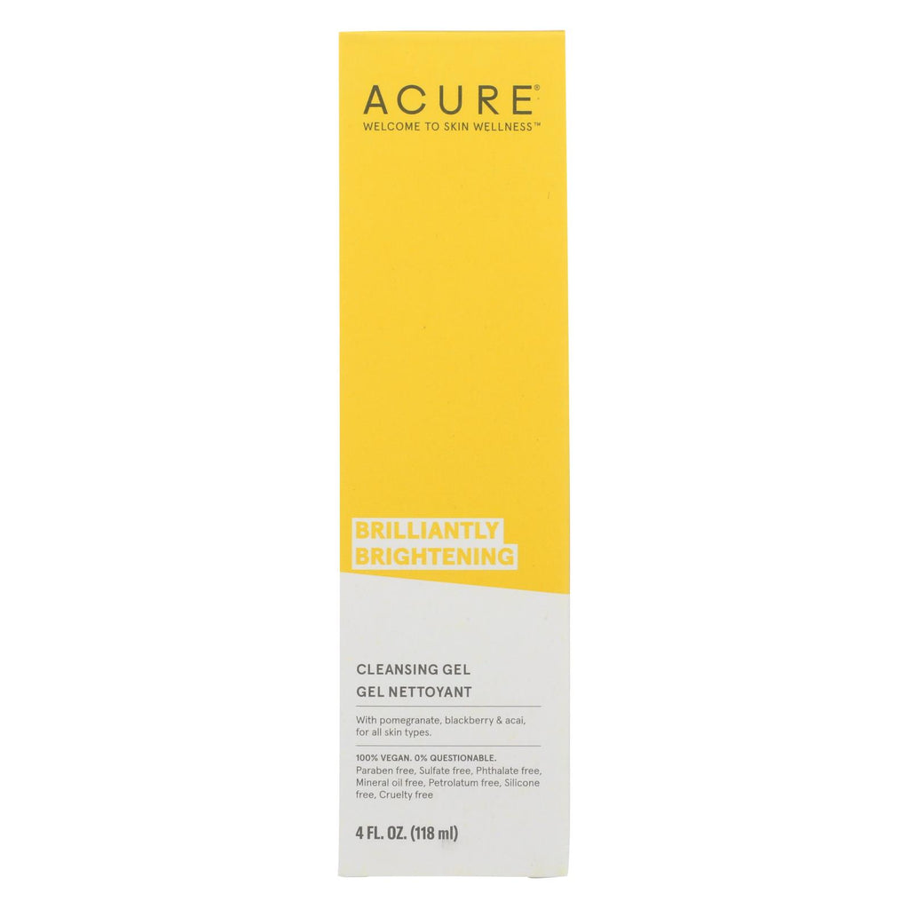 Acure - Facial Cleansing Gel - Superfruit And Chlorella - 4 Fl Oz.