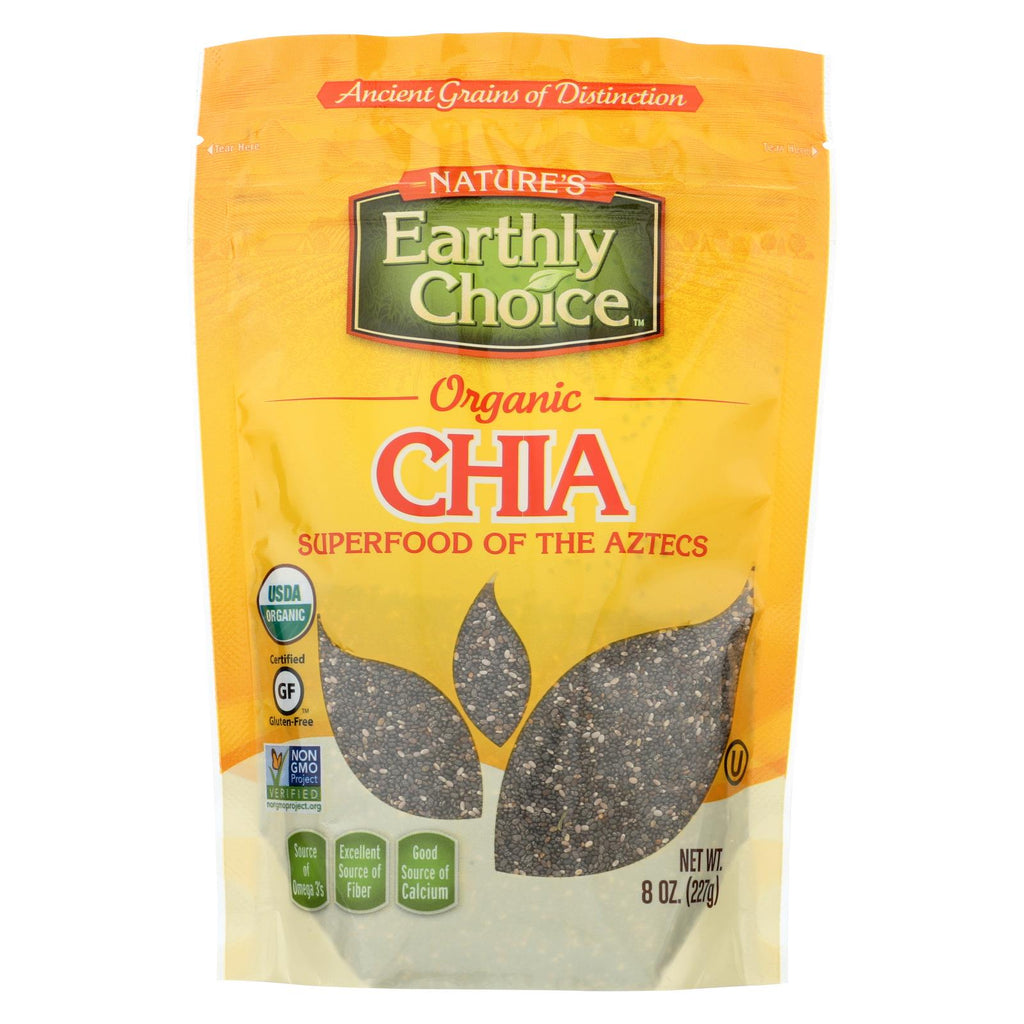 Nature's Earthly Choice Chia Seeds - Case Of 6 - 8 Oz.