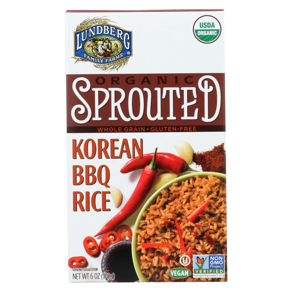 Lundberg Family Farms Organic Sprouted Rice - Korean Bbq - Case Of 6 - 6 Oz.