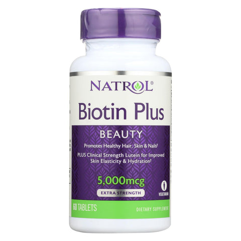 Natrol Biotin Plus With Lutein Capsules - 60 Count