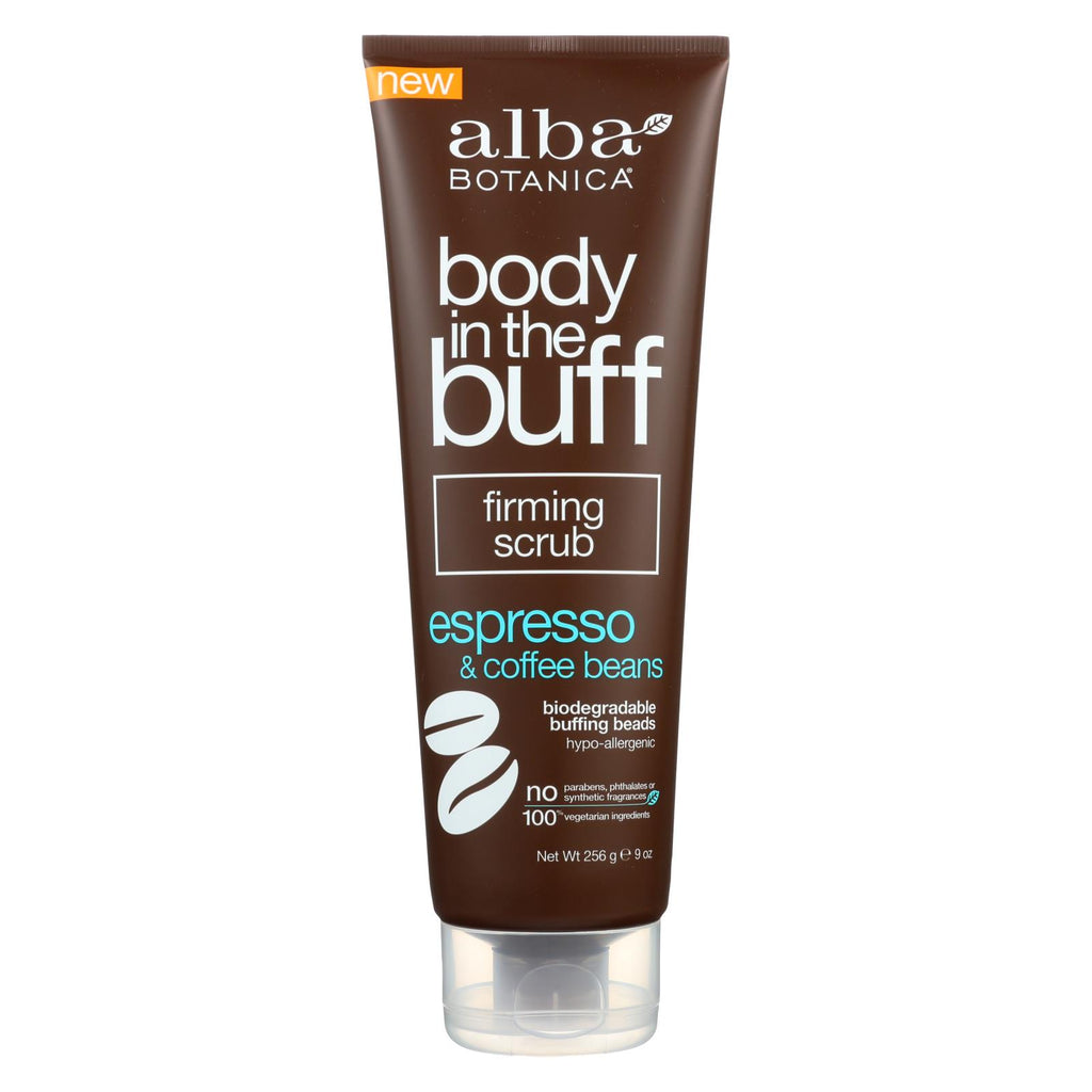 Alba Botanica - Body In The Buff Scrub - Firming Espresso And Coffee Beans - 9 Oz.