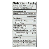 Warp Organic Veggie Flatbread - Veggie Life - Case Of 8 - 4.2 Oz.