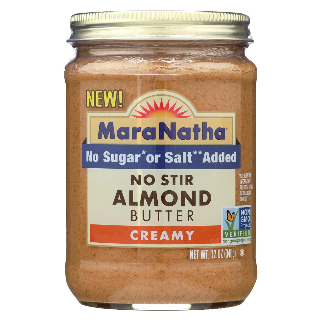 Maranatha Natural Foods Almond Butter - Honey Creamy - Case Of 6 - 12 Oz.