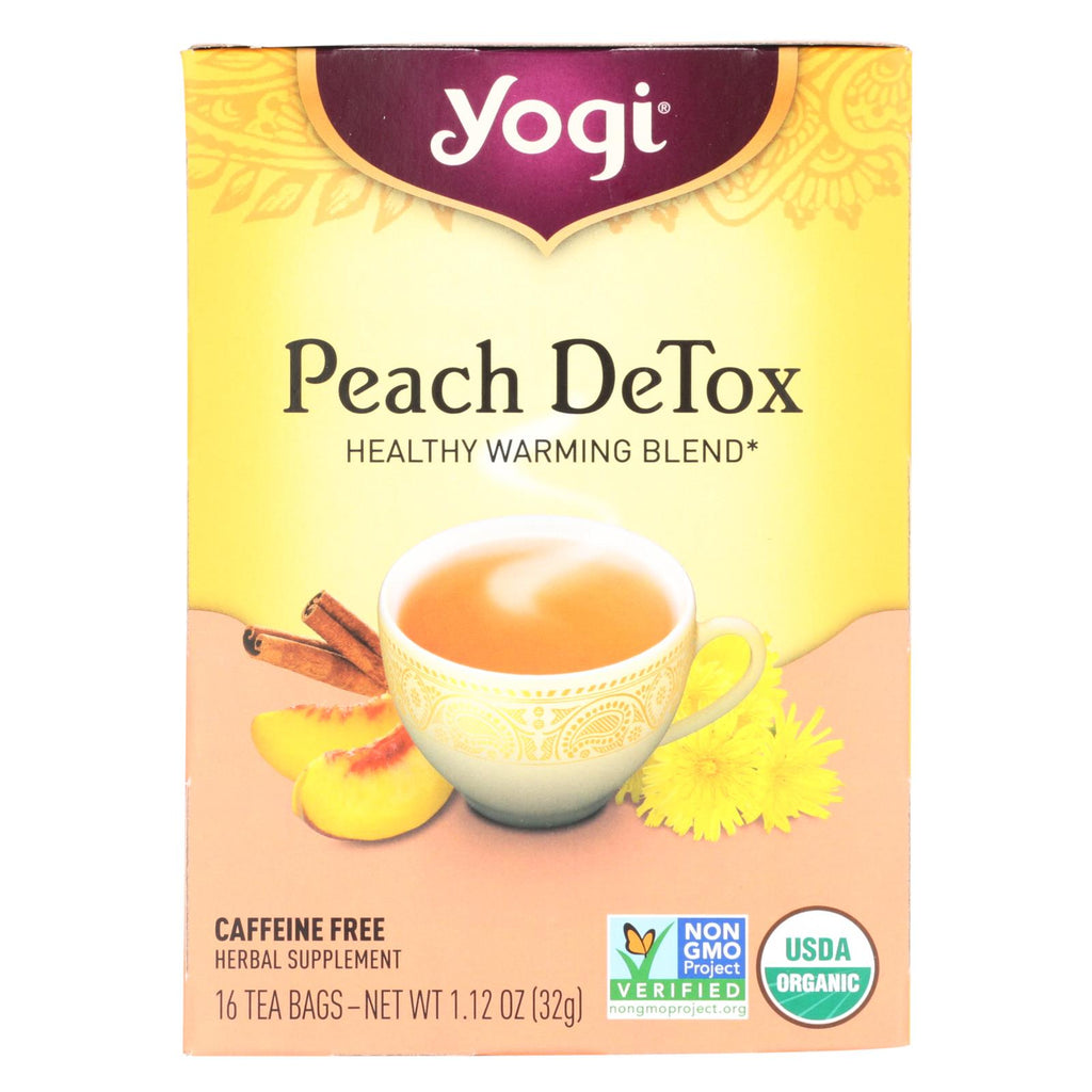 Yogi Detox - Peach - Case Of 6 - 16 Bags