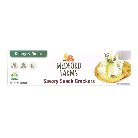 Medford Farms Cracker - Celery - Case Of 12 - 4.4 Oz