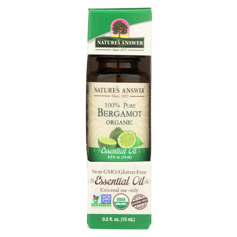 Nature's Answer - Organic Essential Oil - Bergamot - 0.5 Oz.