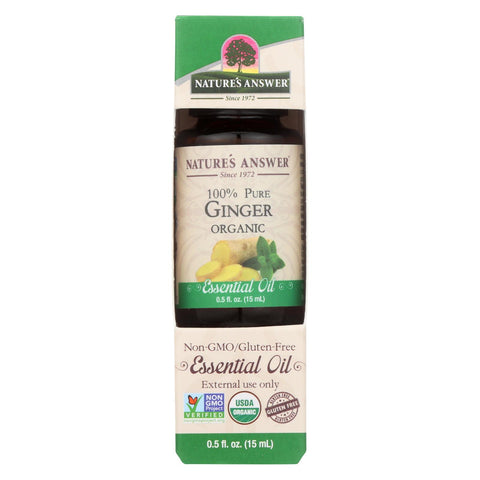 Nature's Answer - Organic Essential Oil - Ginger Root - 0.5 Oz.