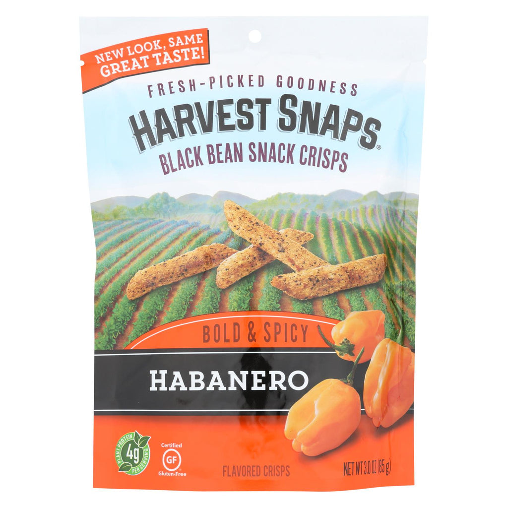 Calbee Snapea Crisp - Black Bean Crisps - Habanero - Case Of 12 - 3 Oz